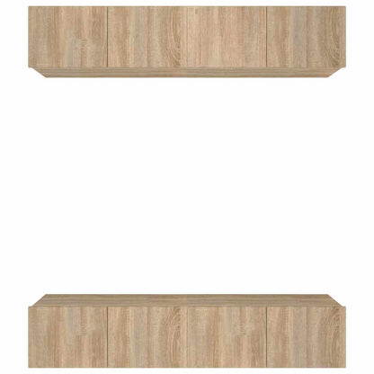 4 Piece TV Cabinet Set Sonoma Oak 80x30x30 cm Engineered Wood