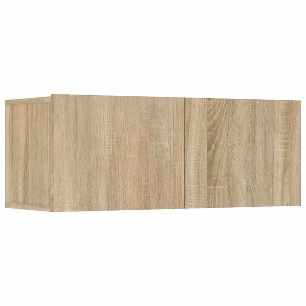 4 Piece TV Cabinet Set Sonoma Oak 80x30x30 cm Engineered Wood