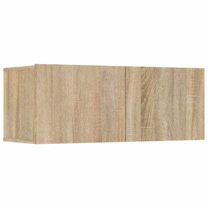 4 Piece TV Cabinet Set Sonoma Oak 80x30x30 cm Engineered Wood
