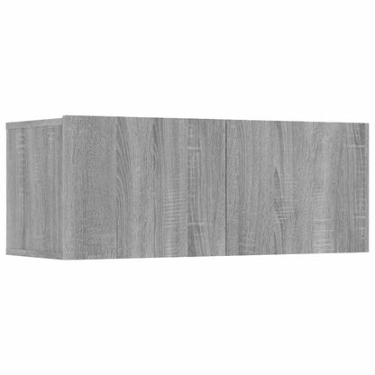 4 Piece TV Cabinet Set Grey Sonoma 80x30x30 cm Engineered Wood