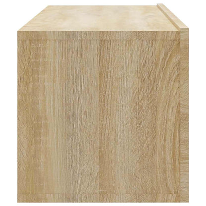 4 Piece Wall-mounted TV Cabinet Set Sonoma Oak 100x30x30 cm