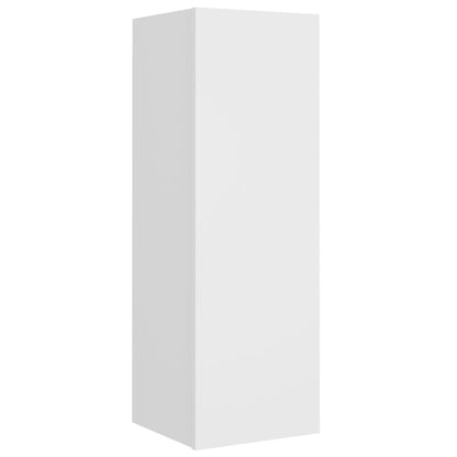 4 Piece TV Cabinet Set White Engineered Wood