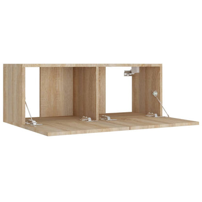 8 Piece TV Cabinet Set Sonoma Oak Engineered Wood
