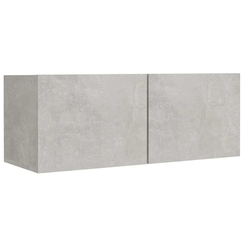 8 Piece TV Cabinet Set Concrete Grey Engineered Wood
