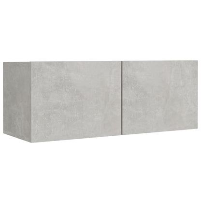 8 Piece TV Cabinet Set Concrete Grey Engineered Wood