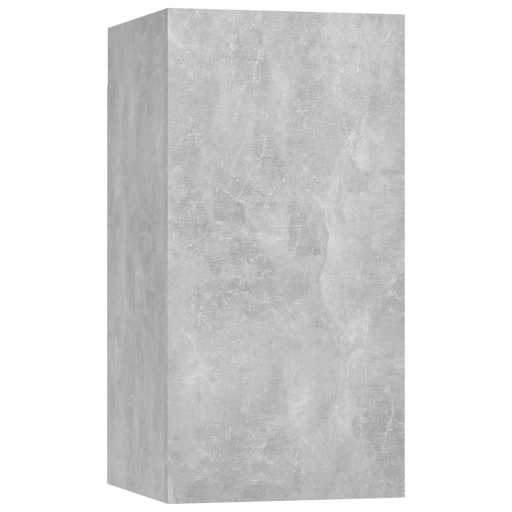 8 Piece TV Cabinet Set Concrete Grey Engineered Wood