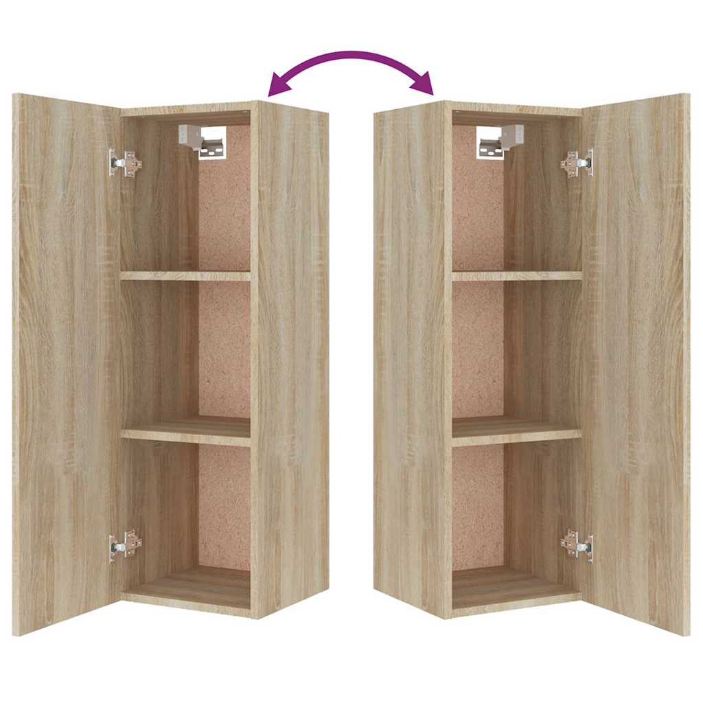8 Piece TV Cabinet Set Sonoma Oak Engineered Wood