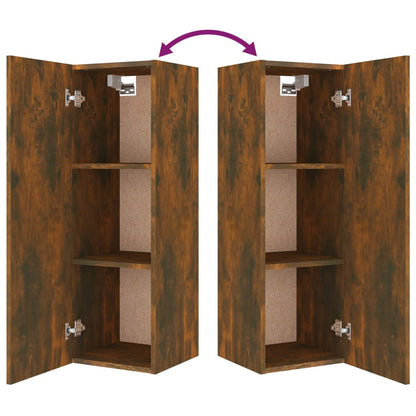 8 Piece TV Cabinet Set Smoked Oak Engineered Wood