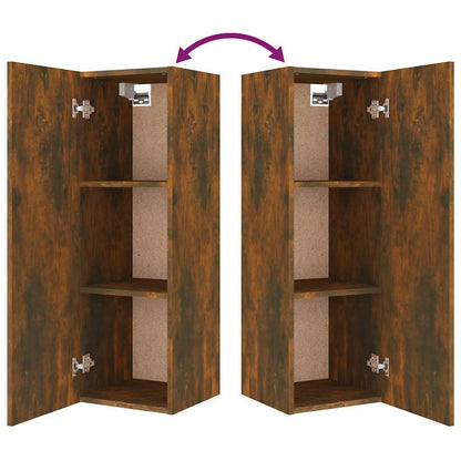 8 Piece TV Cabinet Set Smoked Oak Engineered Wood