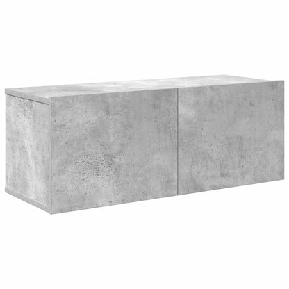 7 Piece TV Cabinet Set Concrete Grey Engineered Wood