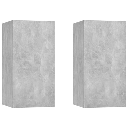 4 Piece TV Cabinet Set Concrete Grey Engineered Wood