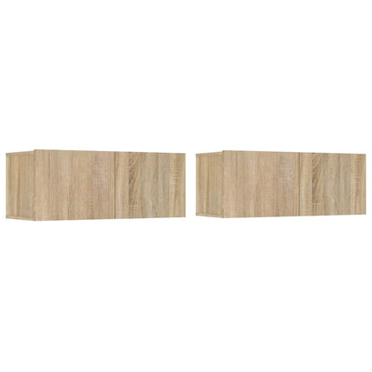 5 Piece TV Cabinet Set Sonoma Oak Engineered Wood