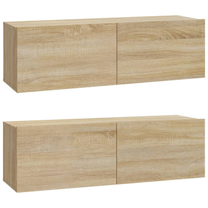 5 Piece TV Cabinet Set Sonoma Oak Engineered Wood