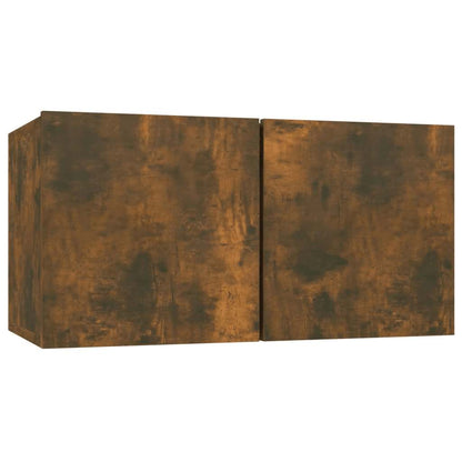 5 Piece TV Cabinet Set Smoked Oak Engineered Wood