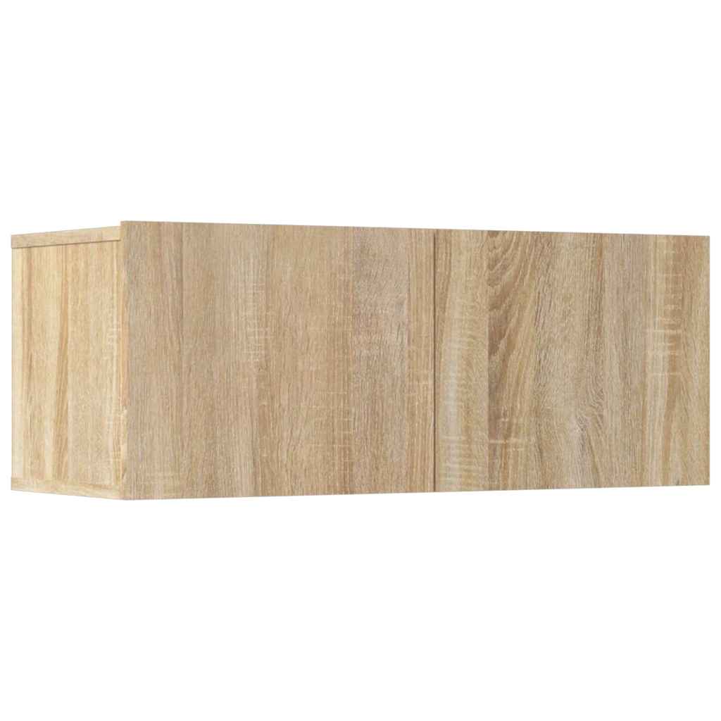 5 Piece TV Cabinet Set Sonoma Oak Engineered Wood