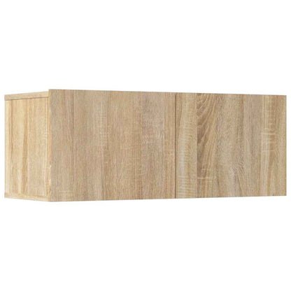 5 Piece TV Cabinet Set Sonoma Oak Engineered Wood