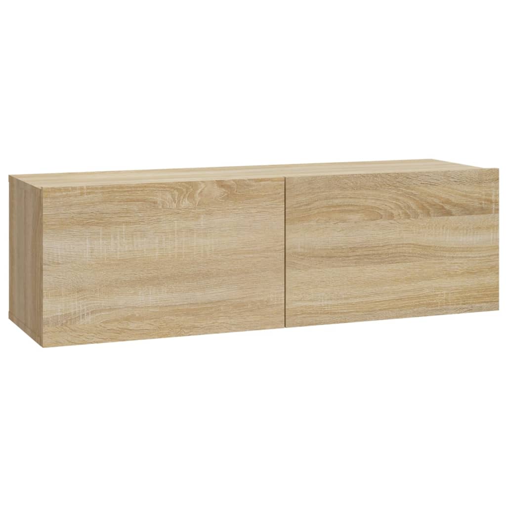 TV Cabinet Set | Set of 5 | Sonoma Oak | Engineered Wood | Large