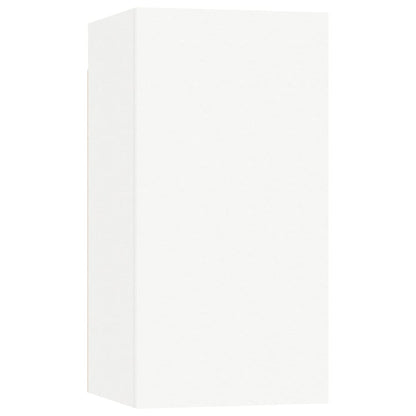 6 Piece TV Cabinet Set White Engineered Wood