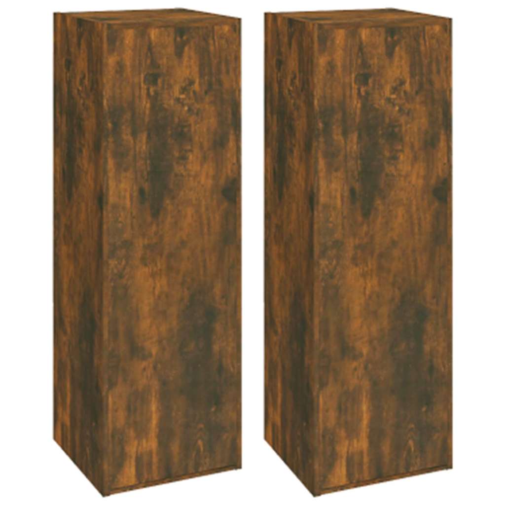6 Piece TV Cabinet Set Smoked Oak Engineered Wood