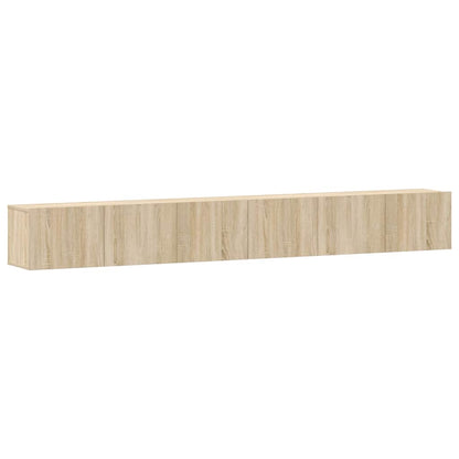 3 Piece TV Cabinet Set Sonoma Oak Engineered Wood