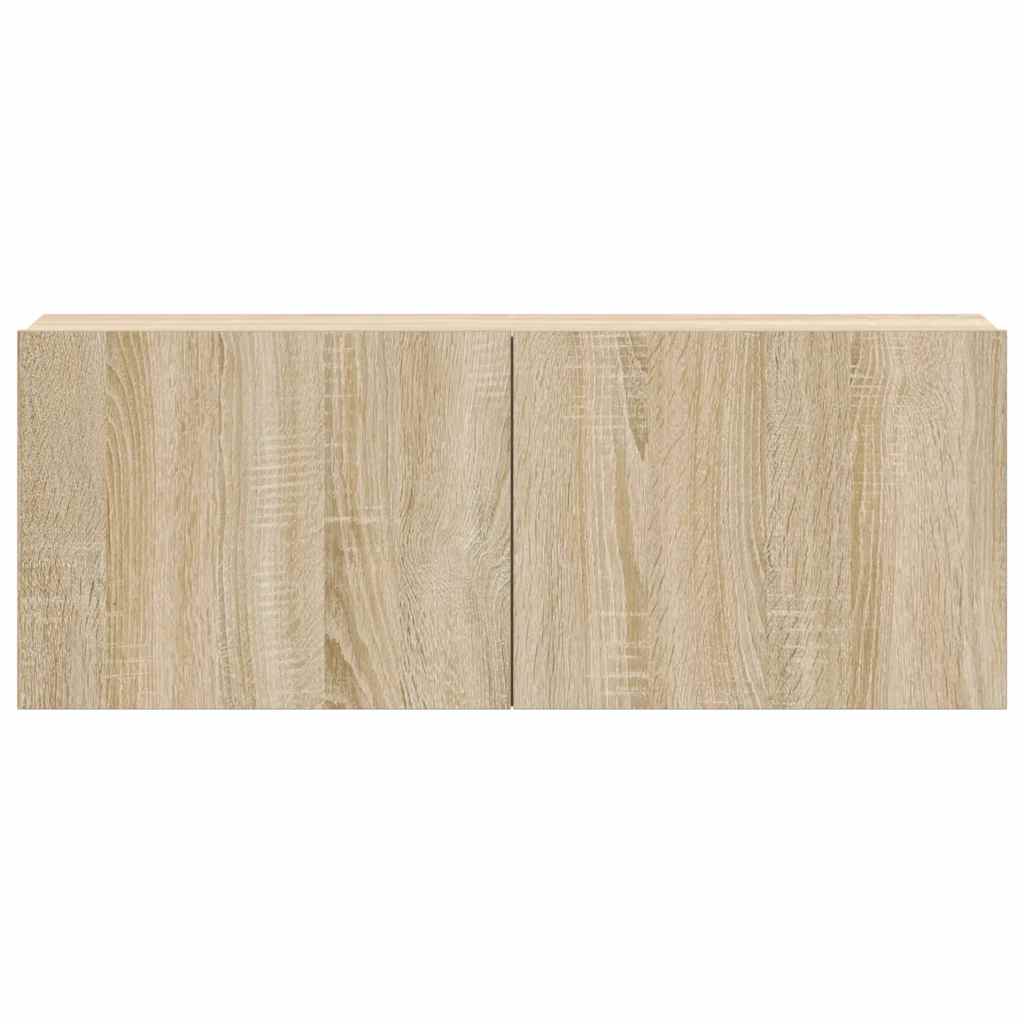 3 Piece TV Cabinet Set Sonoma Oak Engineered Wood
