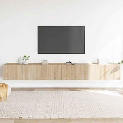 3 Piece TV Cabinet Set Sonoma Oak Engineered Wood