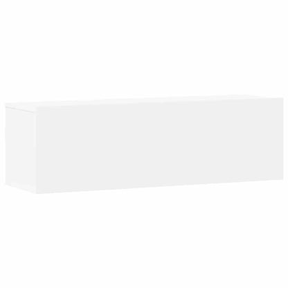 3 Piece TV Cabinet Set White Engineered Wood