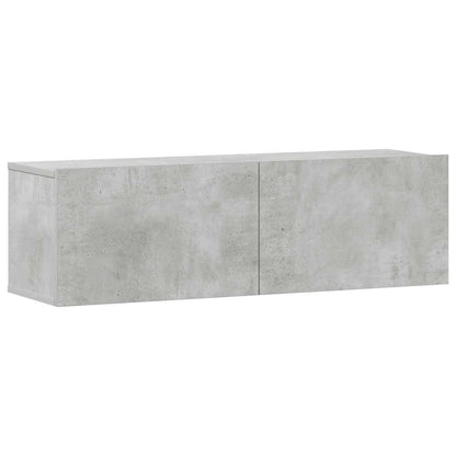 3 Piece TV Cabinet Set Concrete Grey Engineered Wood