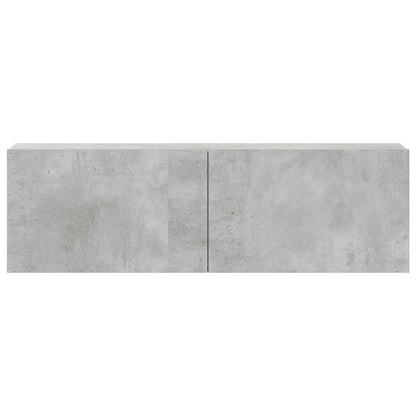 3 Piece TV Cabinet Set Concrete Grey Engineered Wood
