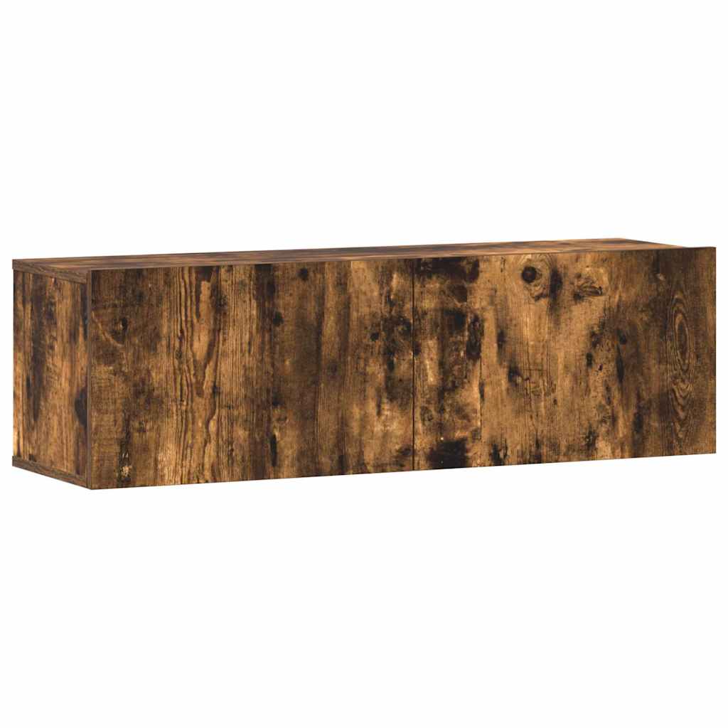 3 Piece TV Cabinet Set Smoked Oak Engineered Wood