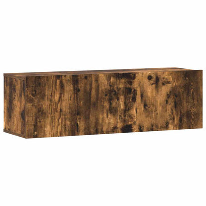 3 Piece TV Cabinet Set Smoked Oak Engineered Wood