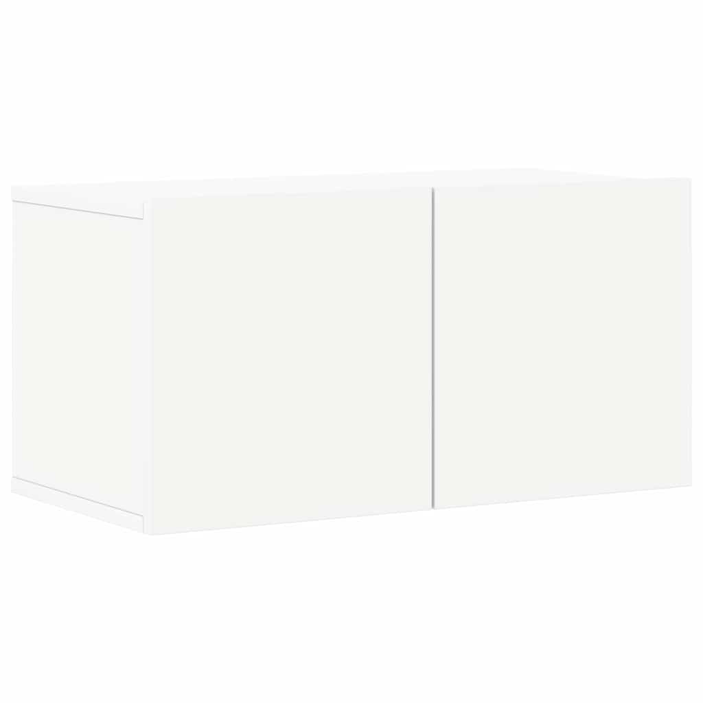 7 Piece TV Cabinet Set White Engineered Wood