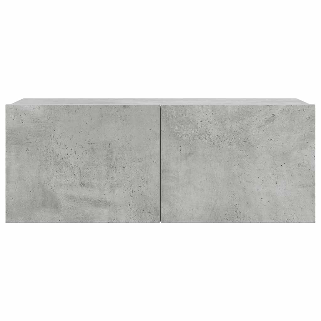7 Piece TV Cabinet Set Concrete Grey Engineered Wood