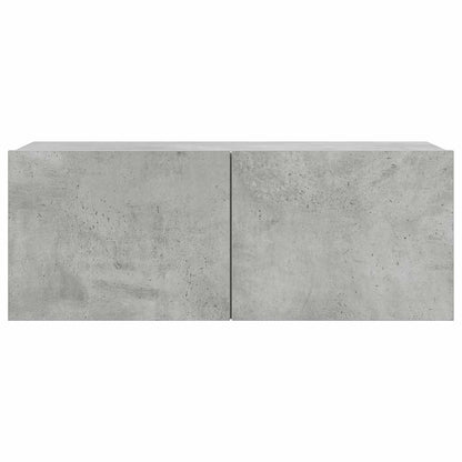 7 Piece TV Cabinet Set Concrete Grey Engineered Wood
