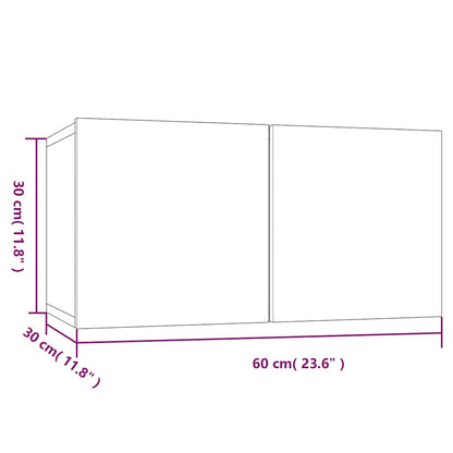 4 Piece TV Cabinet Set Grey Sonoma Engineered Wood