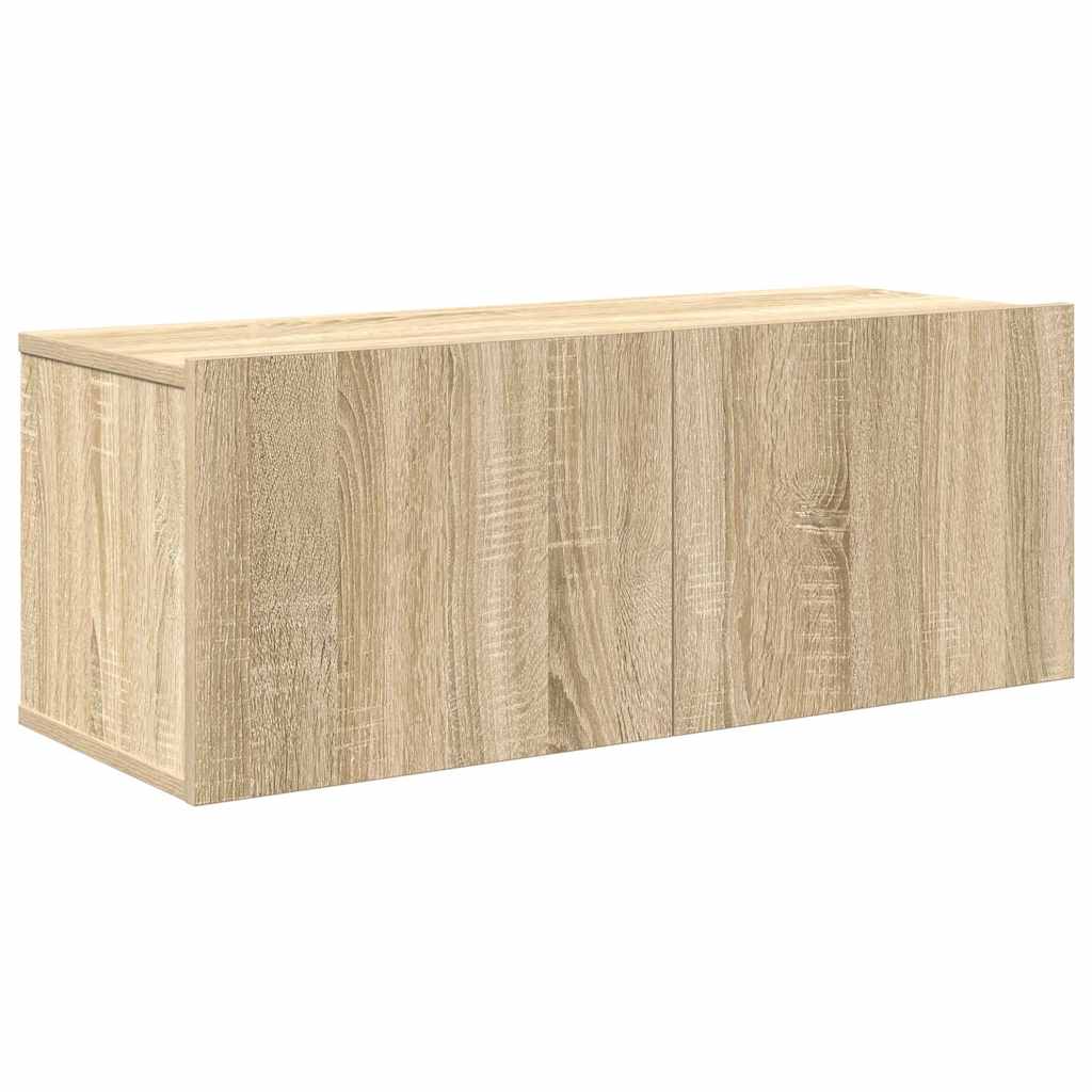 7 Piece TV Cabinet Set Sonoma Oak Engineered Wood