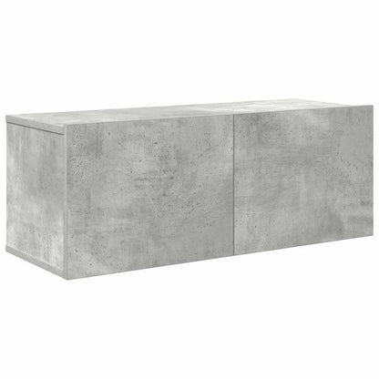 7 Piece TV Cabinet Set Concrete Grey Engineered Wood