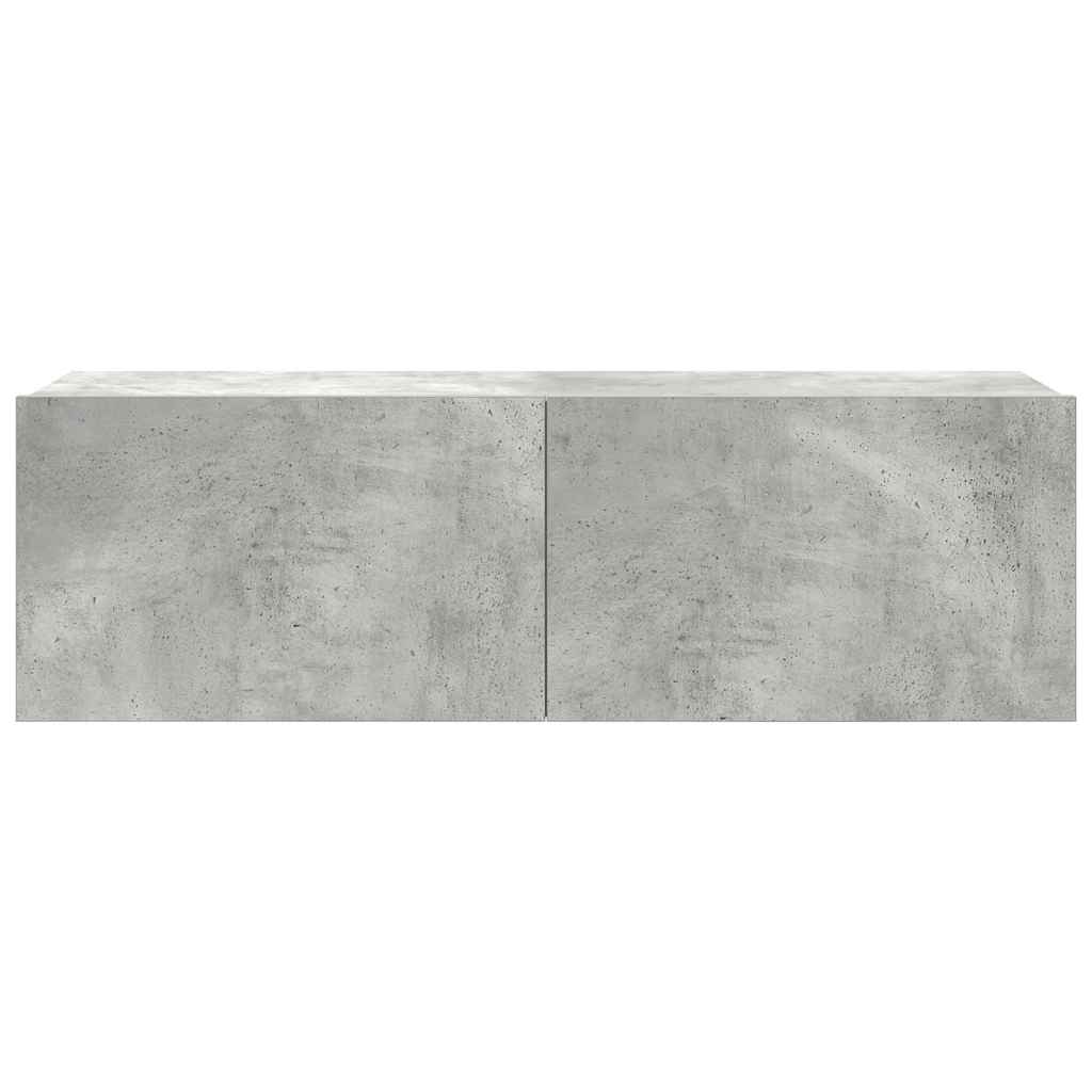 7 Piece TV Cabinet Set Concrete Grey Engineered Wood