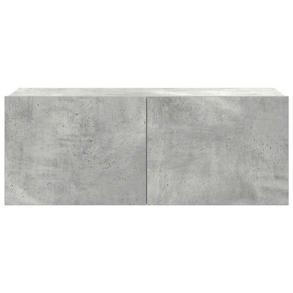 7 Piece TV Cabinet Set Concrete Grey Engineered Wood