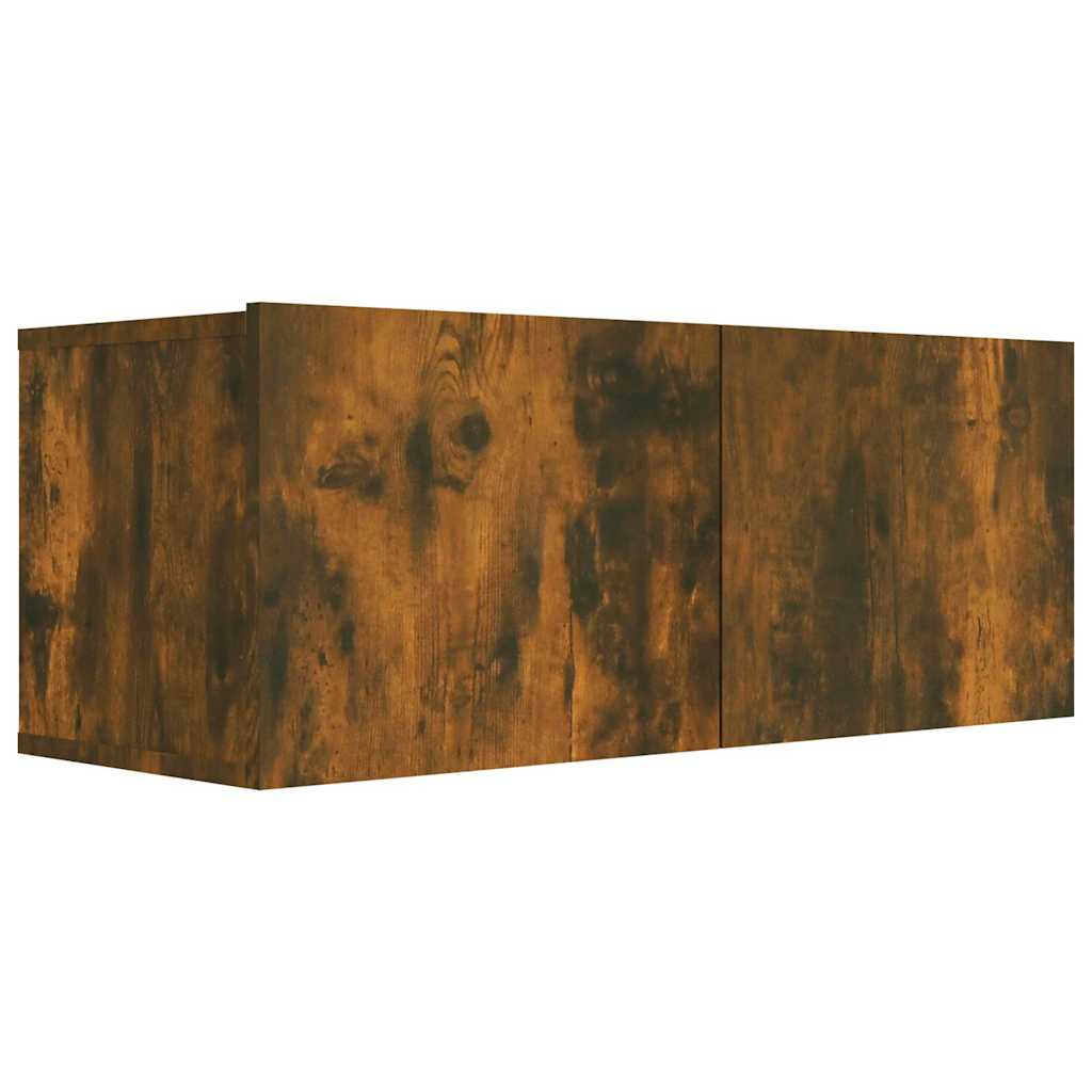 6 Piece TV Cabinet Set Smoked Oak Engineered Wood