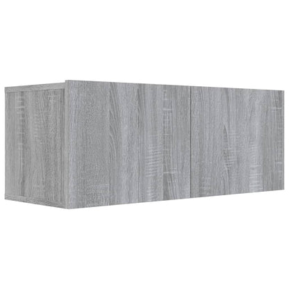 6 Piece TV Cabinet Set Grey Sonoma Engineered Wood