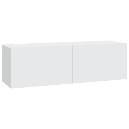 Tv Cabinet Set | Set of 7 | White | Engineered Wood | Medium to Large