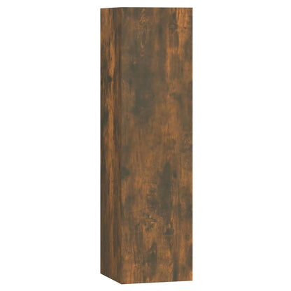 7 Piece TV Cabinet Set Smoked Oak Engineered Wood