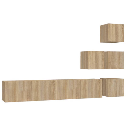 Wall-mounted TV Cabinet Sonoma Oak Engineered Wood