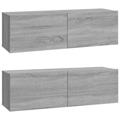 6 Piece TV Cabinet Set Grey Sonoma Engineered Wood