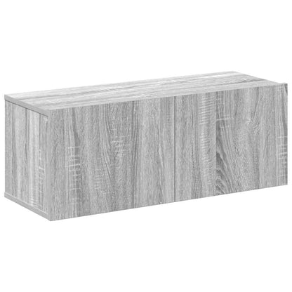 4 Piece TV Cabinet Set Grey Sonoma Engineered Wood