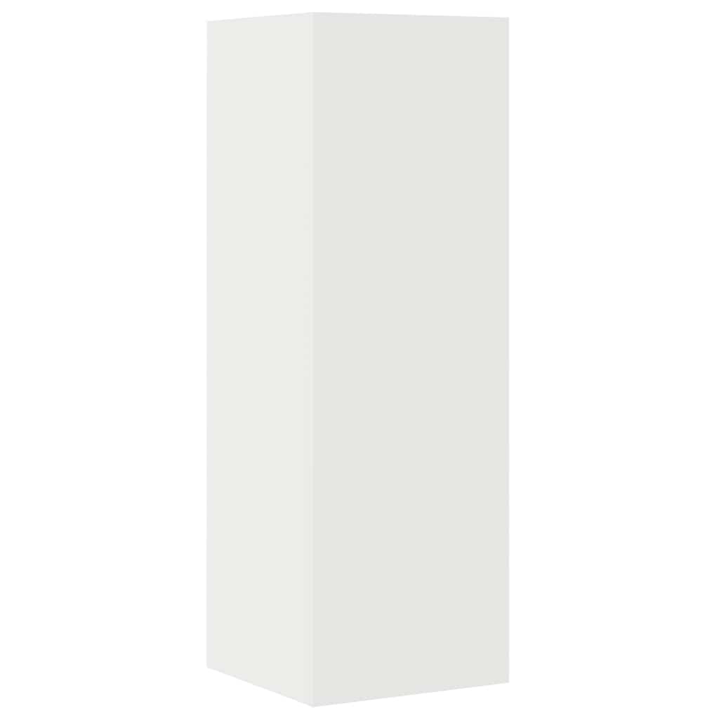 4 Piece TV Cabinet Set White Engineered Wood