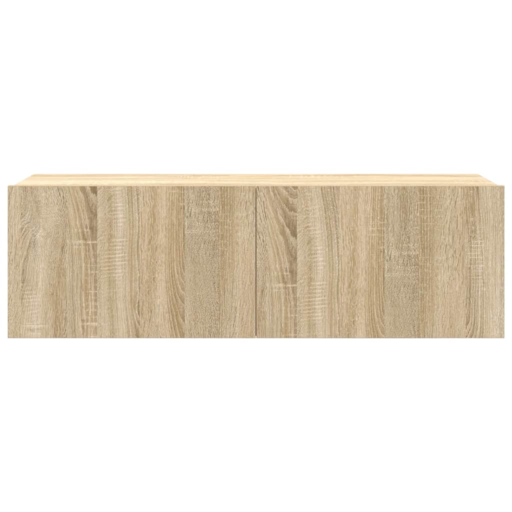 4 Piece TV Cabinet Set Sonoma Oak Engineered Wood