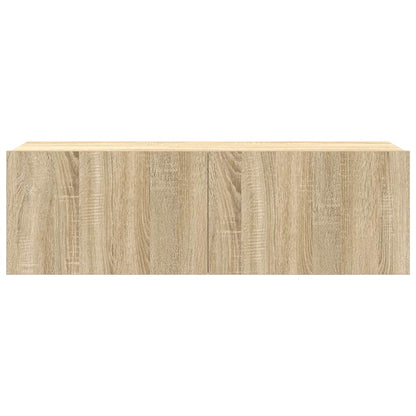 4 Piece TV Cabinet Set Sonoma Oak Engineered Wood