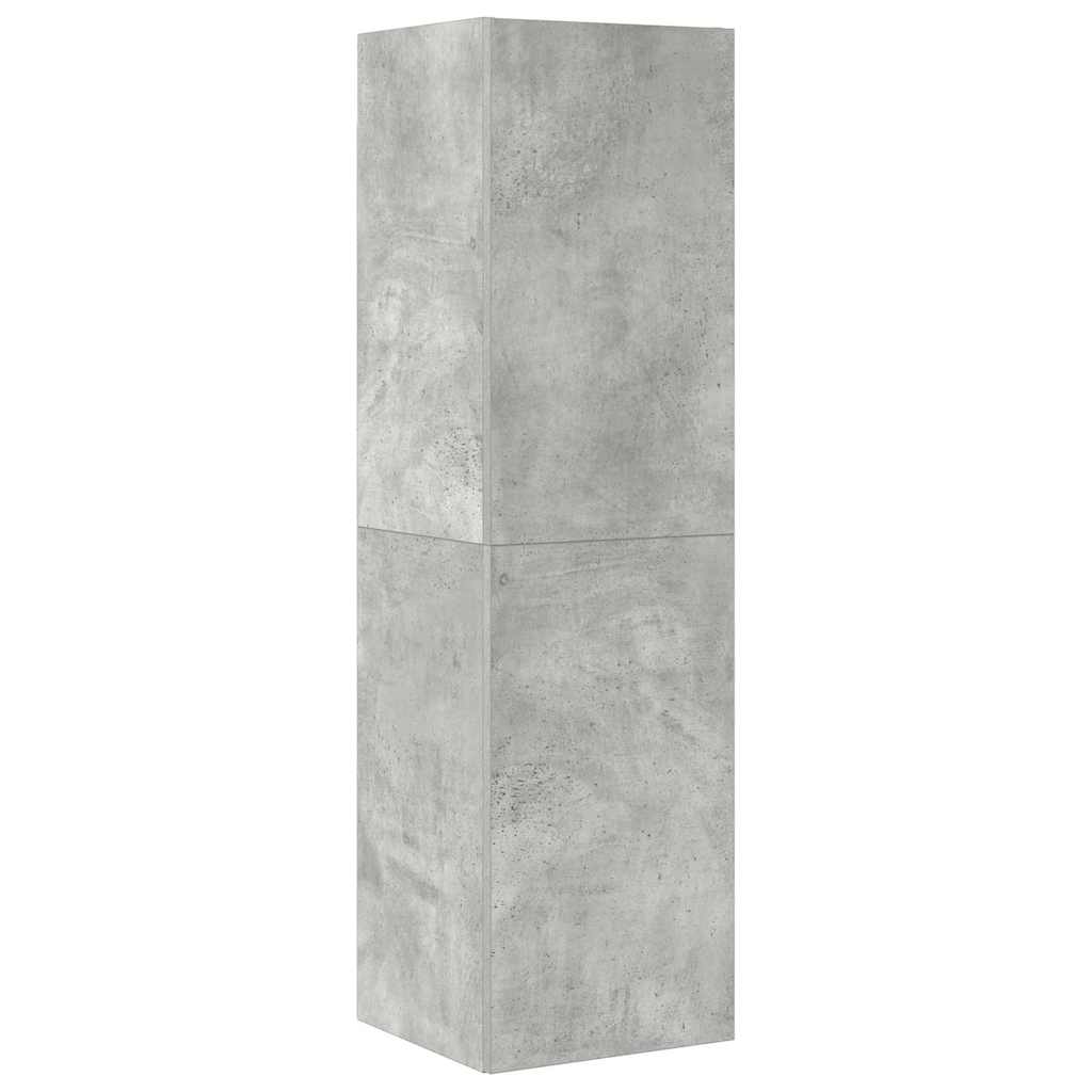 4 Piece TV Cabinet Set Concrete Grey Engineered Wood